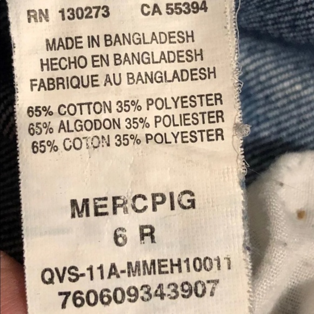 Merona Crop Jeans Women’s Size 6 R Cuffed Denim Cotton Blend - Picture 7 of 12